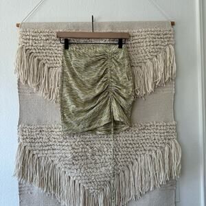 NWT: Lisa Says Gah Ruched Mini Skirt